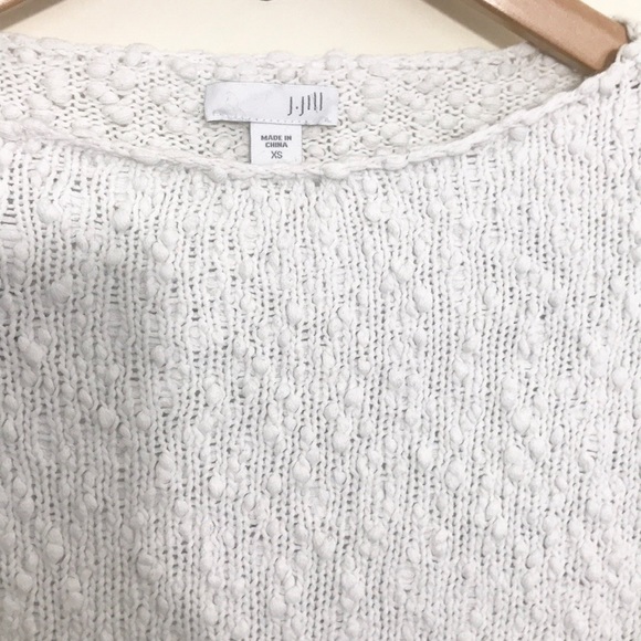 |J Jill| Textured Cotton Pullover Sweater Sz XS - Picture 3 of 5